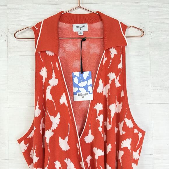 Diane Von Furstenberg x Target Wrap Dress 3X Sleeveless‎ Sweater Knit Midi Fall - Picture 3 of 14